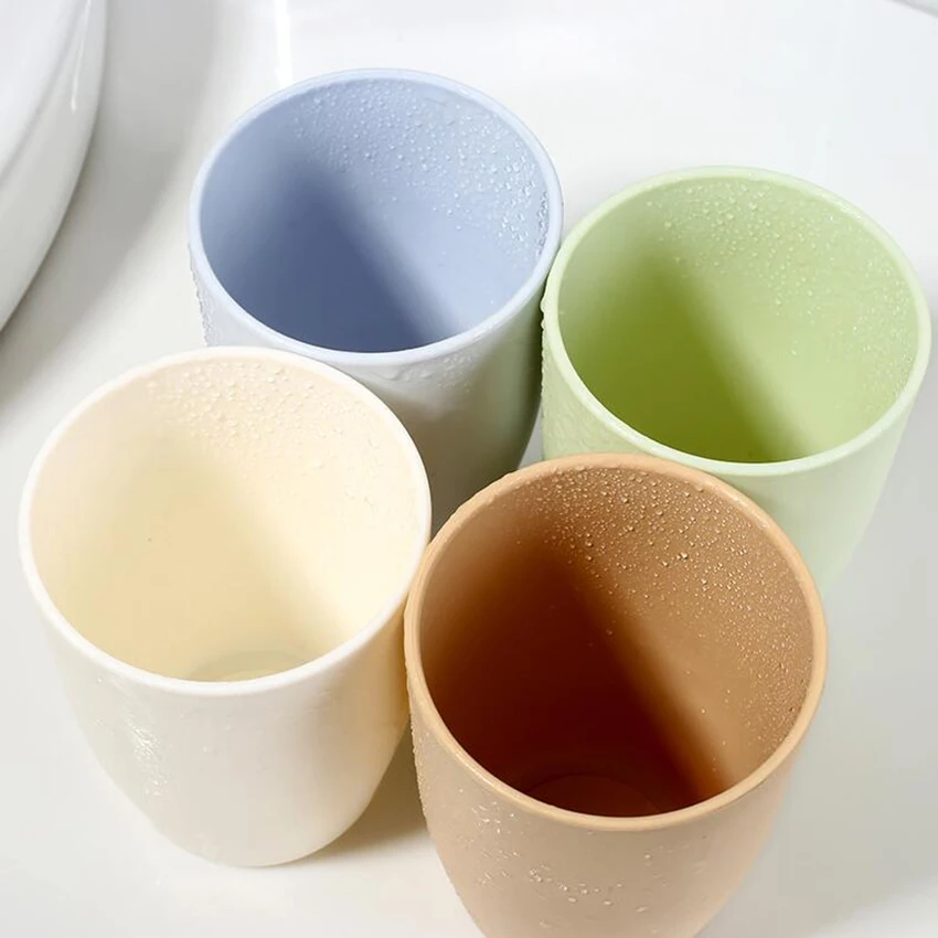 Nordic Стиль Пластик Чай чашки Экологичные чашка из пшеничной соломы Кофе молочный