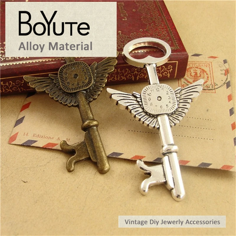 BoYuTe (20 Pieces/Lot) 75*45MM Vintage Diy Accessories Part Alloy Antique Bronze Silver Clock Pendant Key Materials for Jewelry
BoYuTe (20 Pieces/Lot) 75*45MM Vintage Diy Accessories Part Alloy Antique Bronze Silver Clock Pendant Key Materials for Jewelry