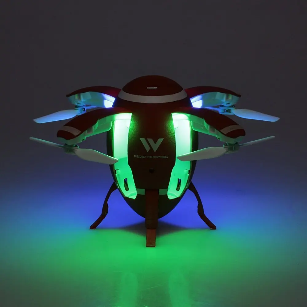 Attop W5 2.4GHz Foldable Flying Egg Drone WIFI FPV Foldable Selfie Drone RC Quadcopter with 0.3MP Camera Altitude Hold 3D Flips
Attop W5 2.4GHz Foldable Flying Egg Drone WIFI FPV Foldable Selfie Drone RC Quadcopter with 0.3MP Camera Altitude Hold 3D Flips