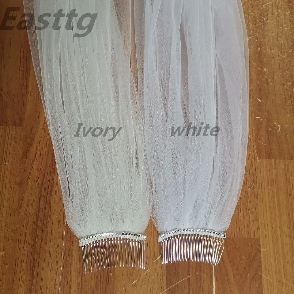 Champagne White Ivory Wedding Accessory Cathedral Crystal Edge Wedding Veil Custom Made Length 1 T Bridal Veil With Metal Comb
Champagne White Ivory Wedding Accessory Cathedral Crystal Edge Wedding Veil Custom Made Length 1 T Bridal Veil With Metal Comb