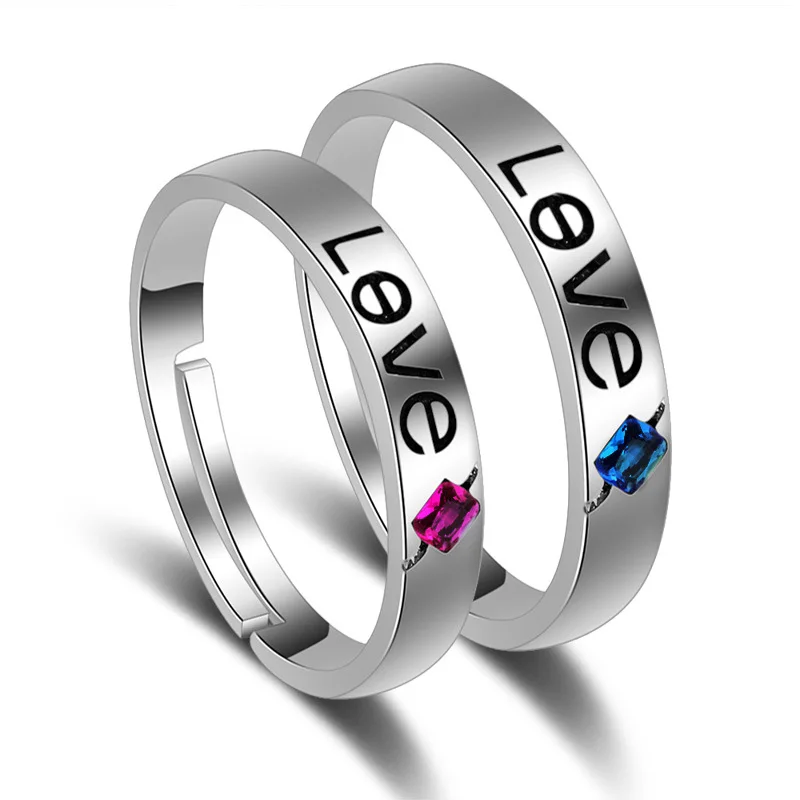 925 sterling silver fashion love ring hot style jewelry lovers adjustable size crystal wedding rings drop shipping
925 sterling silver fashion love ring hot style jewelry lovers adjustable size crystal wedding rings drop shipping