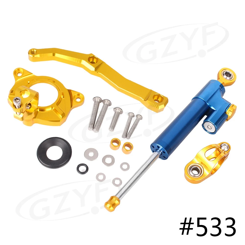 CNC Motorcycle Steering Damper Stabilizer Satety Control w/ Bracket Holder Mounting Kit for Kawasaki Z1000 2010-2013 Aluminum
CNC Motorcycle Steering Damper Stabilizer Satety Control w/ Bracket Holder Mounting Kit for Kawasaki Z1000 2010-2013 Aluminum