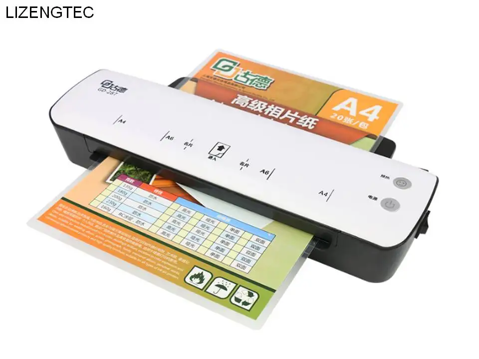 Free Shipping LIZENGTEC New Professional Office New Design Hot Fast Warm-Up Roll Laminator Machine for A4 Paper Document Photo
Free Shipping LIZENGTEC New Professional Office New Design Hot Fast Warm-Up Roll Laminator Machine for A4 Paper Document Photo