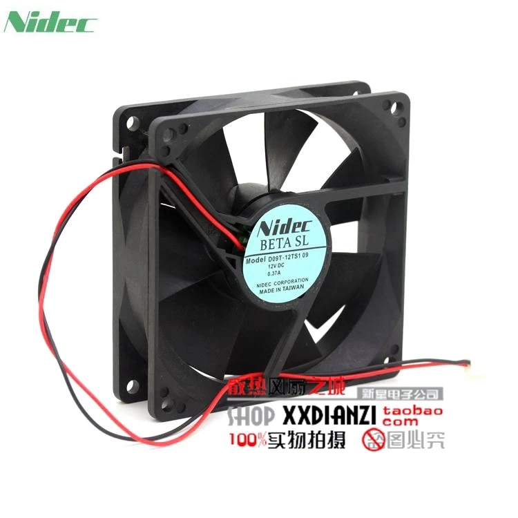 For Nidec D09T-12TS1 09 9225 9CM 12V 0.37A two -line winds chassis power supply fan
For Nidec D09T-12TS1 09 9225 9CM 12V 0.37A two -line winds chassis power supply fan