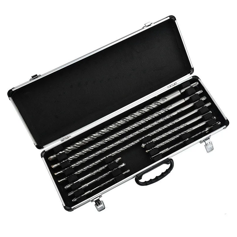 Round handle electric hammer bit extender Percussion bit Wall-piercing concrete drill bits Four pits and five pits NO.B1374
Round handle electric hammer bit extender Percussion bit Wall-piercing concrete drill bits Four pits and five pits NO.B1374