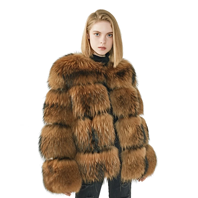 MAOMAOFUR Real Raccoon Fur Coat Women Warm Full sleeves Narutal Color Fur Jacket Female Luxury Genuine fur Coat
MAOMAOFUR Real Raccoon Fur Coat Women Warm Full sleeves Narutal Color Fur Jacket Female Luxury Genuine fur Coat