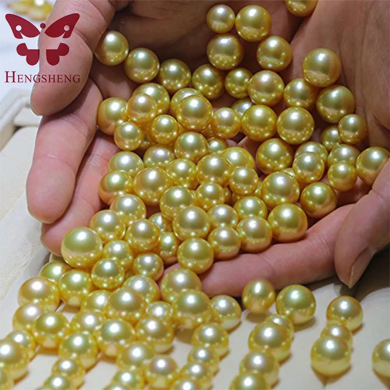HENGSHENG 1 Piece Saltwater Round Pearl Oyster 9-10 mm South Sea Gold Color Pearl Inside as Wish
HENGSHENG 1 Piece Saltwater Round Pearl Oyster 9-10 mm South Sea Gold Color Pearl Inside as Wish