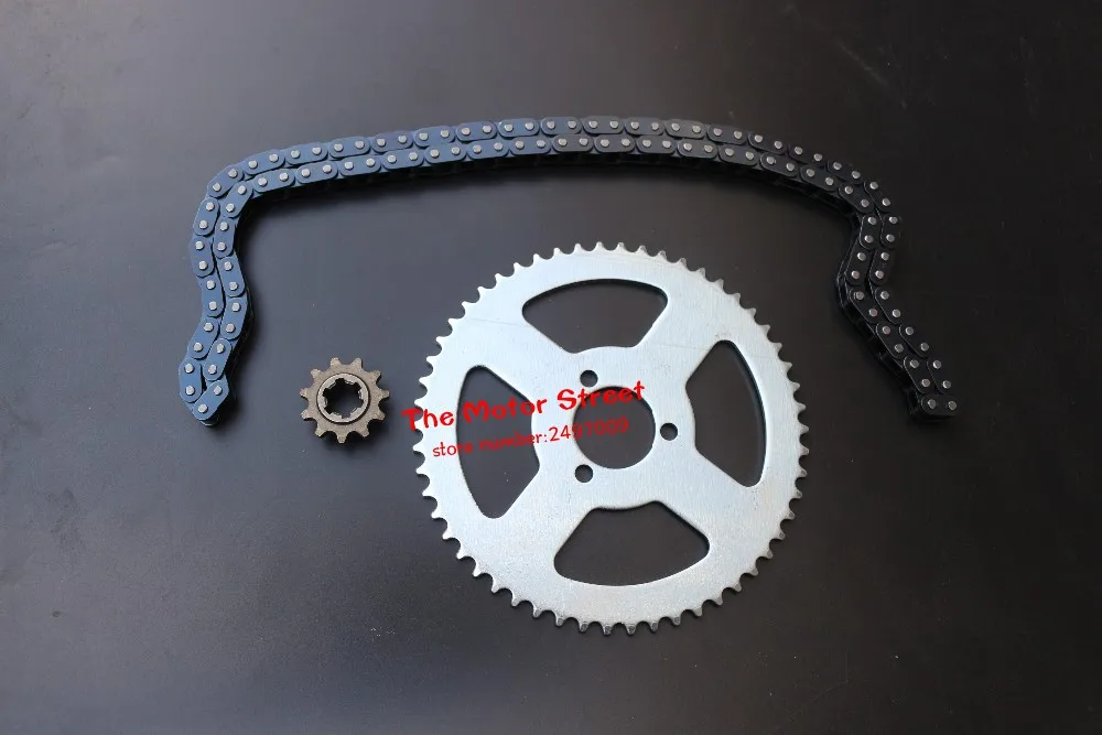 T8F Sprocket Chain With Spare Master Link And Rear chain wheel fit 2 Stroke 47cc 49cc and engine teeth
T8F Sprocket Chain With Spare Master Link And Rear chain wheel fit 2 Stroke 47cc 49cc and engine teeth
