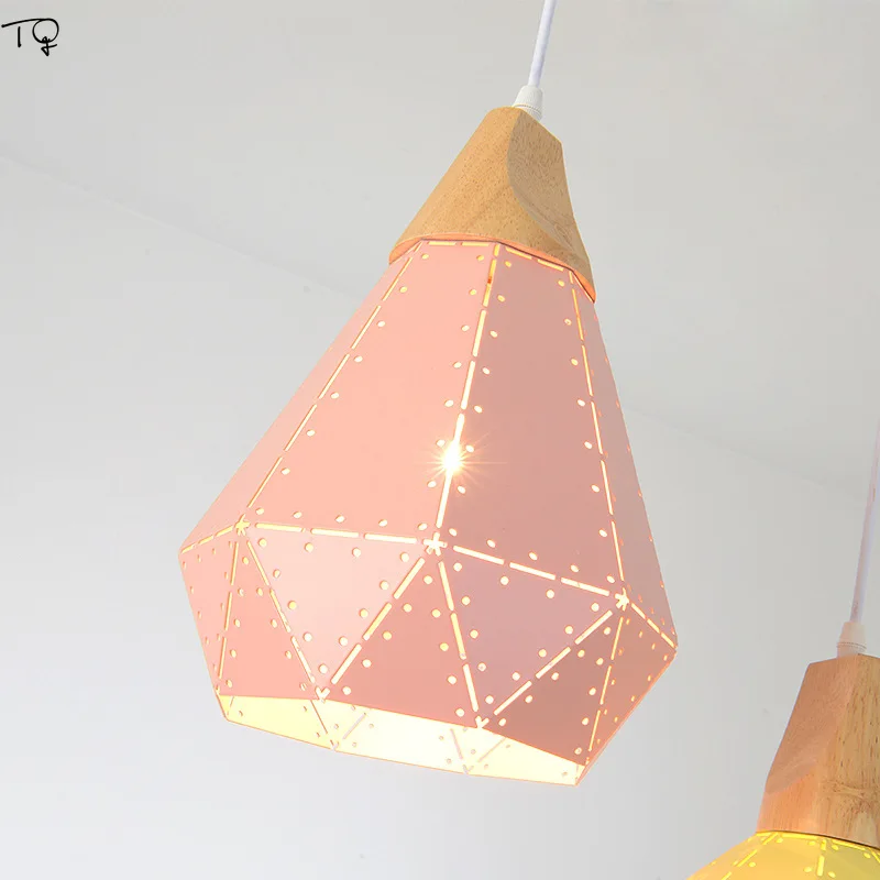 Nordic Colorful Led E27 Modern Diamond Pendant Lights Fixtures Dining Room Hanging Lamp for Kitchen Home Decor Shade Luminaire
Nordic Colorful Led E27 Modern Diamond Pendant Lights Fixtures Dining Room Hanging Lamp for Kitchen Home Decor Shade Luminaire