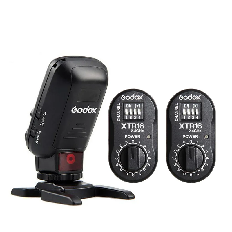 

Godox XT32C / XT32N 1/8000s HSS 2.4G Wireless Flash Trigger +2x Receiver XTR-16 for Canon / Nikon DSLR +Godox Strobe Flashlight