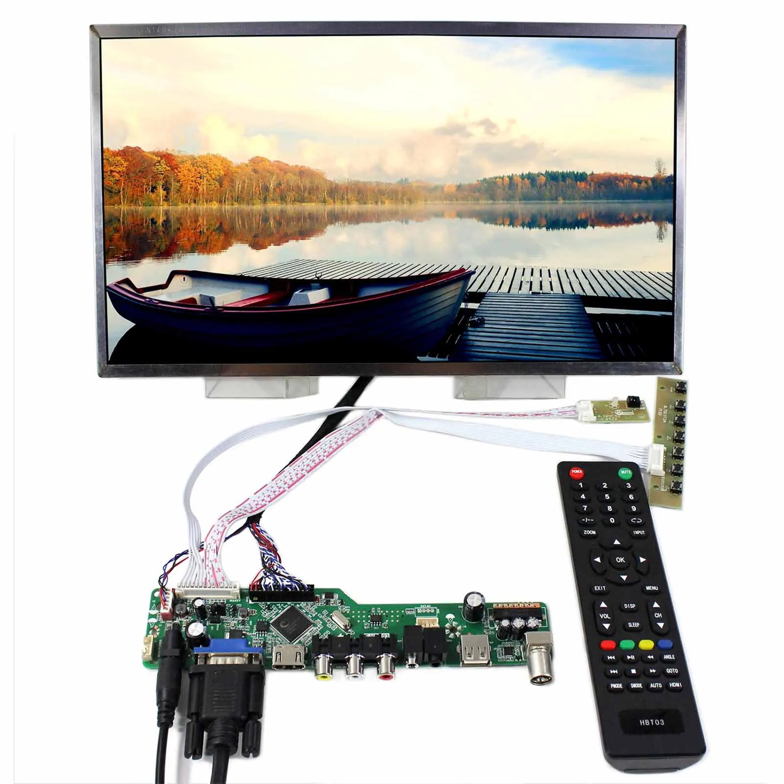 LCD Controller Board HD MI VGA AV USB LCD Board 14"LP140WD1 1600x900 LCD Display 
LCD Controller Board HD MI VGA AV USB LCD Board 14"LP140WD1 1600x900 LCD Display