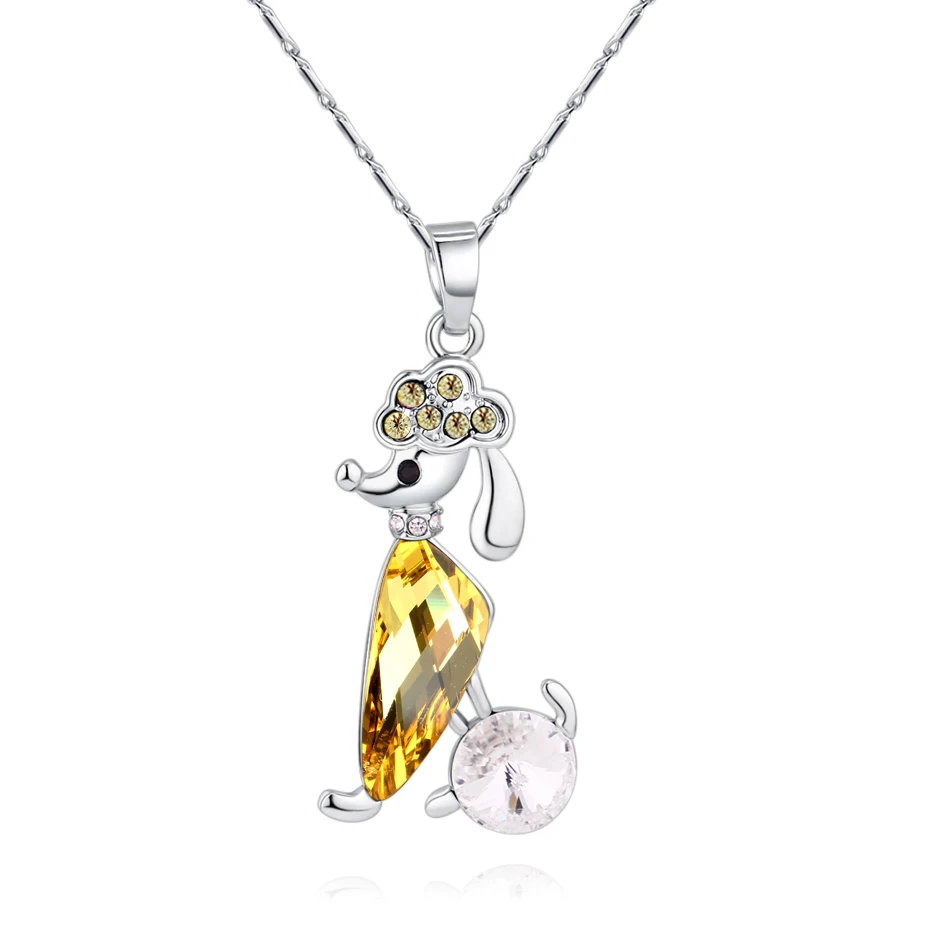 Lovely Dog Pendant Necklace for Women Pet Lucky Collier Femme Fashion Crystals from Swarovski Jewelry Bijoux Gift
Lovely Dog Pendant Necklace for Women Pet Lucky Collier Femme Fashion Crystals from Swarovski Jewelry Bijoux Gift