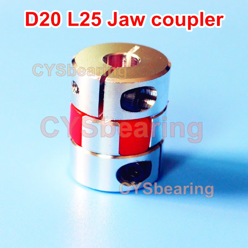1 шт. D20 L25 1/4 "4 мм 5 6 35 7 8 10 Гибкая челюсть паук муфта шаговый двигатель вала|shaft