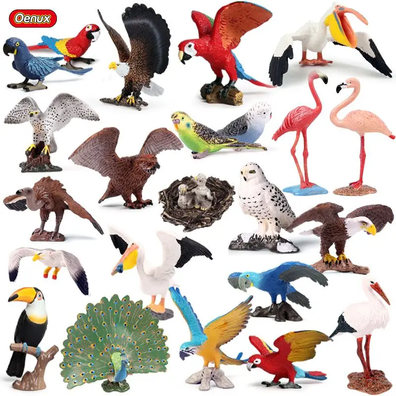 Oenux Simulation Bird Flamingos Peacock Parrot Eagle Sea Gull Birds Animal Model Action Figures Collection Toy For Kids Gift
Oenux Simulation Bird Flamingos Peacock Parrot Eagle Sea Gull Birds Animal Model Action Figures Collection Toy For Kids Gift
