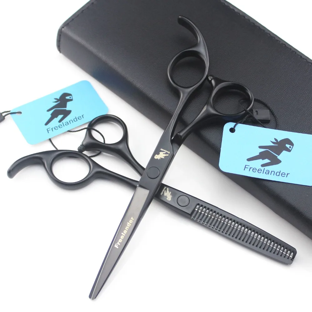 Freelander Black Paint Straight Handle Hairdressing Scissor Flat Shear Tooth Scissors Thin Shears Fashion Styling Scissors
Freelander Black Paint Straight Handle Hairdressing Scissor Flat Shear Tooth Scissors Thin Shears Fashion Styling Scissors