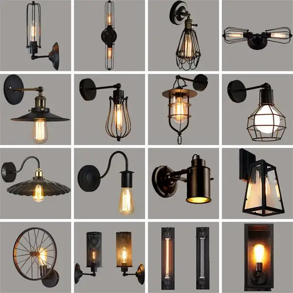 Vintage Loft Iron Wall Lamp black lampshade wall lamp cage guard Home sconce lighting fixture indoor LED lighting wall lamps
Vintage Loft Iron Wall Lamp black lampshade wall lamp cage guard Home sconce lighting fixture indoor LED lighting wall lamps