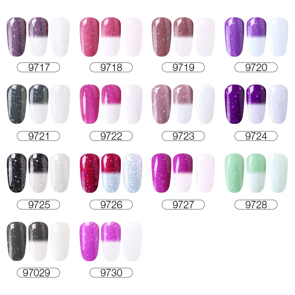 Elite99 10ml Temperature Color Changing UV Gel Varnish Soak Off Snowy Thermal Gel Nail Polish Glitter Lacquer Nail Gel Polish
Elite99 10ml Temperature Color Changing UV Gel Varnish Soak Off Snowy Thermal Gel Nail Polish Glitter Lacquer Nail Gel Polish