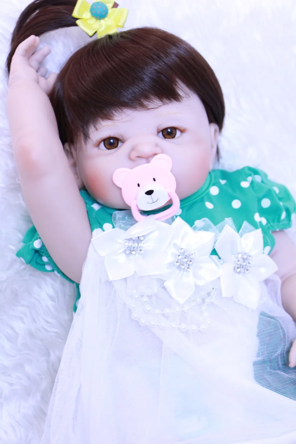 Bebe toy reborn 22"55cm full silicone reborn dolls for sale children gift toy doll soft BJD reborn babies bonecas can bathe
Bebe toy reborn 22"55cm full silicone reborn dolls for sale children gift toy doll soft BJD reborn babies bonecas can bathe