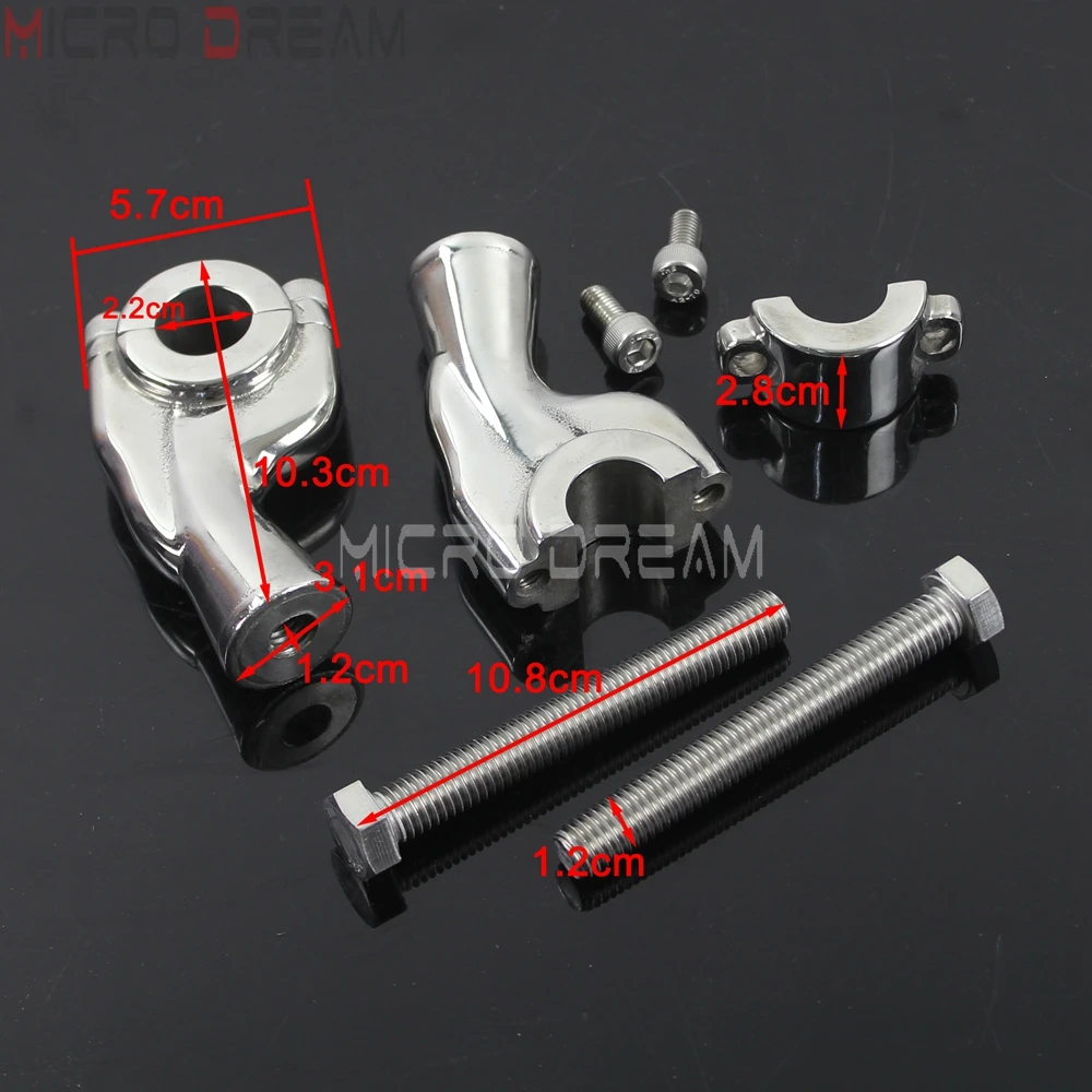Universal Old School Aluminum Handlebar Risers 1'' 25mm or 7/8'' 22mm Handle Bar Mount Clamps for Harley Chopper Cruisers Bobber
Universal Old School Aluminum Handlebar Risers 1'' 25mm or 7/8'' 22mm Handle Bar Mount Clamps for Harley Chopper Cruisers Bobber