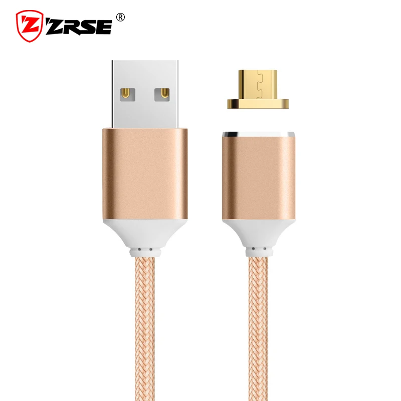 ZRSE Магнитный кабель нейлоновый Магнит Micro USB для зарядки данных быстрой samsung Xiaomi