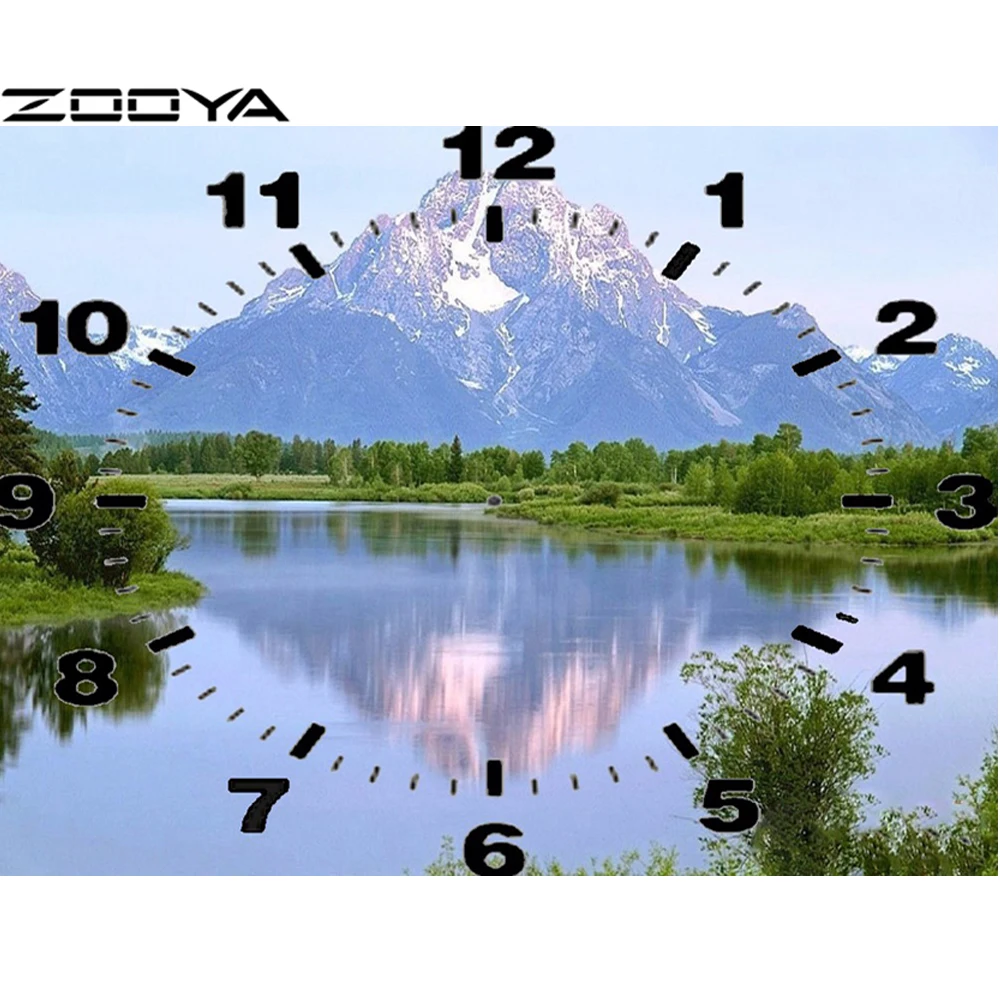 ZOOYA Diamond Embroidery 5D DIY Diamond Painting Clock Landscape Snow Mountain Embroidery With Diamonds Wall Stickers Gift R574
ZOOYA Diamond Embroidery 5D DIY Diamond Painting Clock Landscape Snow Mountain Embroidery With Diamonds Wall Stickers Gift R574