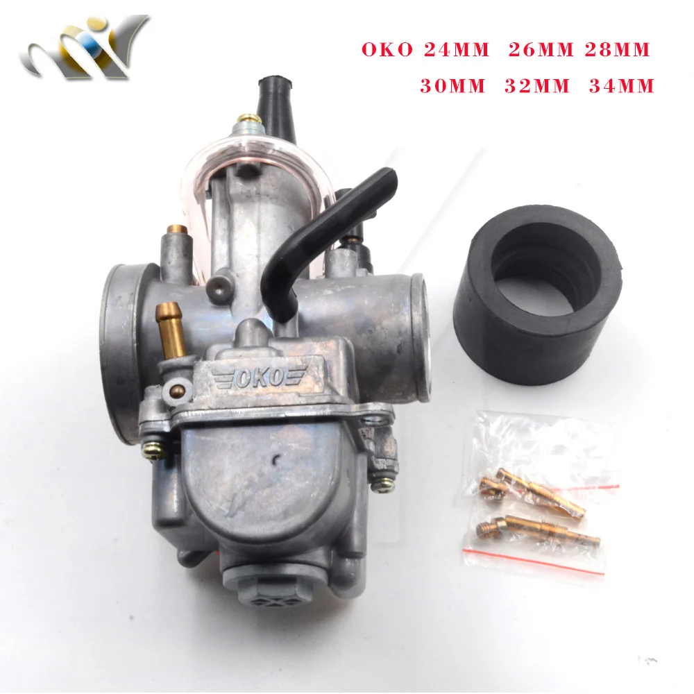 OKO 24 26 28 30 32 34 OKO24 Koso Carburetor Keihin PWK Vergaser Universal For Motorcycle Scooter Motocross With Power Jets
OKO 24 26 28 30 32 34 OKO24 Koso Carburetor Keihin PWK Vergaser Universal For Motorcycle Scooter Motocross With Power Jets