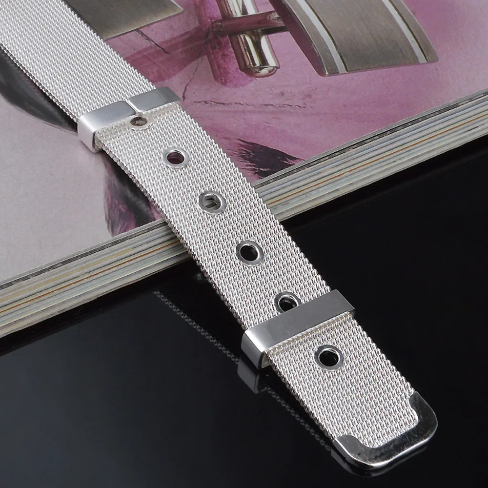 Adjustable 10MM/14MM Belt Buckle Bracelet Homme for Women Men Jewelry Mesh Net Bracelets Bangles Pulseira Para Casamento
Adjustable 10MM/14MM Belt Buckle Bracelet Homme for Women Men Jewelry Mesh Net Bracelets Bangles Pulseira Para Casamento