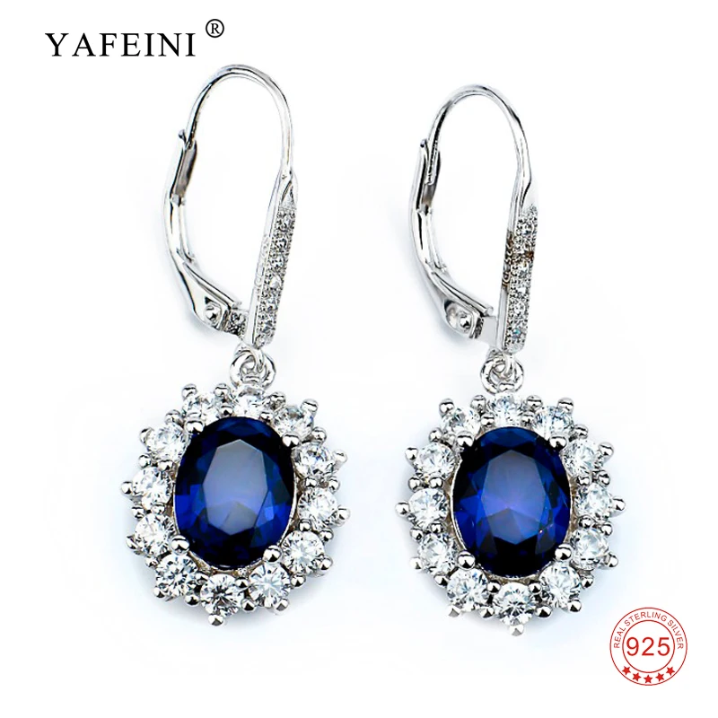 Women Fashion Blue Sapphire Crystal Water Drop Earrings Romantic Real 925 Sterling Silver Elegant Dangle Earrings For Girl Gift
Women Fashion Blue Sapphire Crystal Water Drop Earrings Romantic Real 925 Sterling Silver Elegant Dangle Earrings For Girl Gift