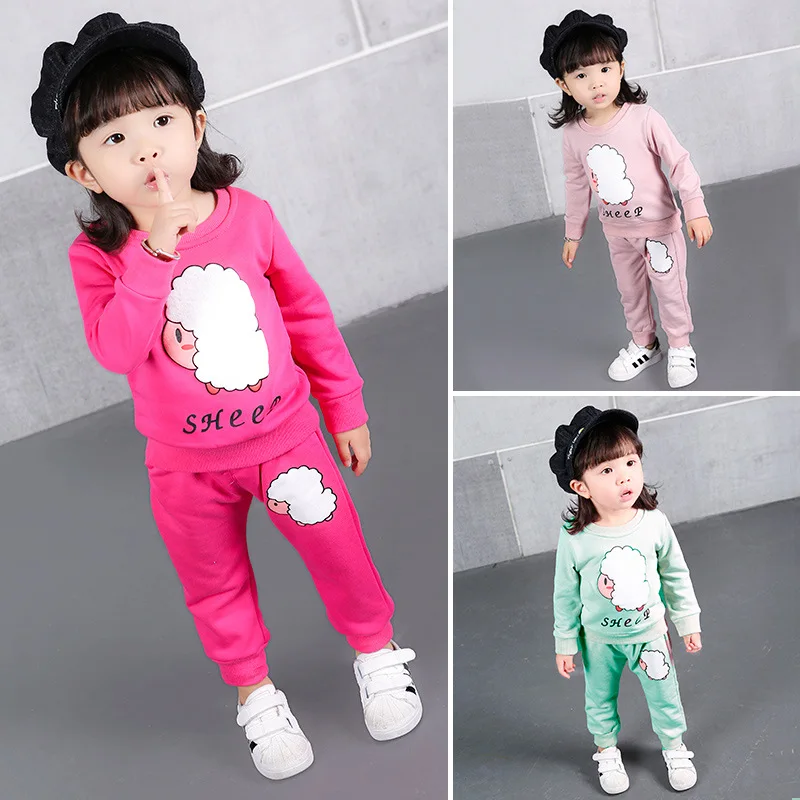 Baby Girls Clothing Set Cartoon Sheep Pattern 2017 Winter Autumn Children Clothing Casual Tracksuits Kids Girls Clothes Suit
Baby Girls Clothing Set Cartoon Sheep Pattern 2017 Winter Autumn Children Clothing Casual Tracksuits Kids Girls Clothes Suit