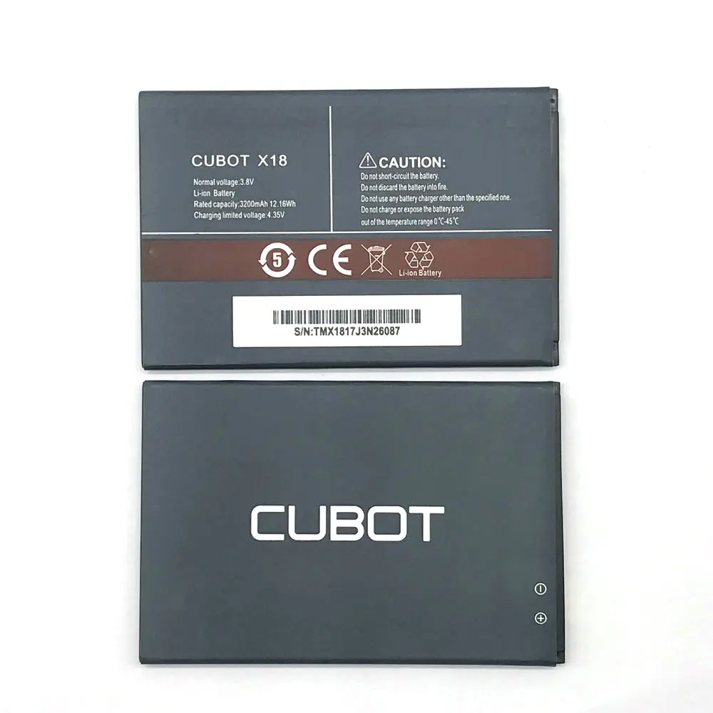 Высококачественная аккумуляторная батарея 3200 мАч для Cubot X18 мобильного телефона |