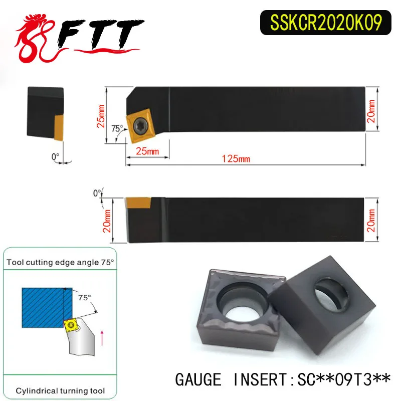 Держатель инструмента для токарного станка SSKCR2020K09 SCMG09T304 SCMG09T308, 75 градусов
Держатель инструмента для токарного станка SSKCR2020K09 SCMG09T304 SCMG09T308, 75 градусов