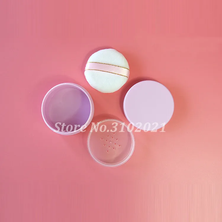 10/20/30pcs 15g empty loose powder jar & sifter Cosmetic plastic compact Makeup Sifter case Travel Sample subpackage Box |