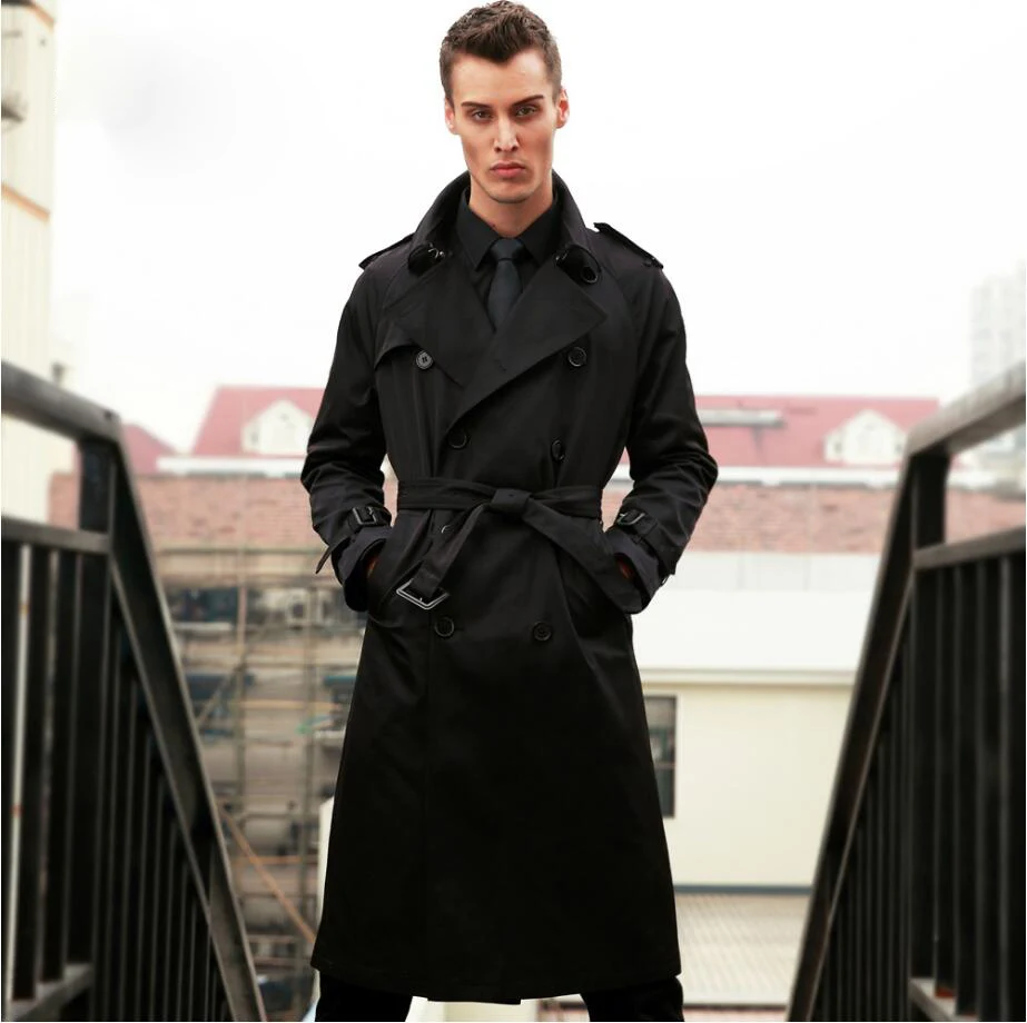 London Men's clothing casual long trench Outfit design spring autumn turn-down collar long trench Coat outerwear Abrigos largos
London Men's clothing casual long trench Outfit design spring autumn turn-down collar long trench Coat outerwear Abrigos largos