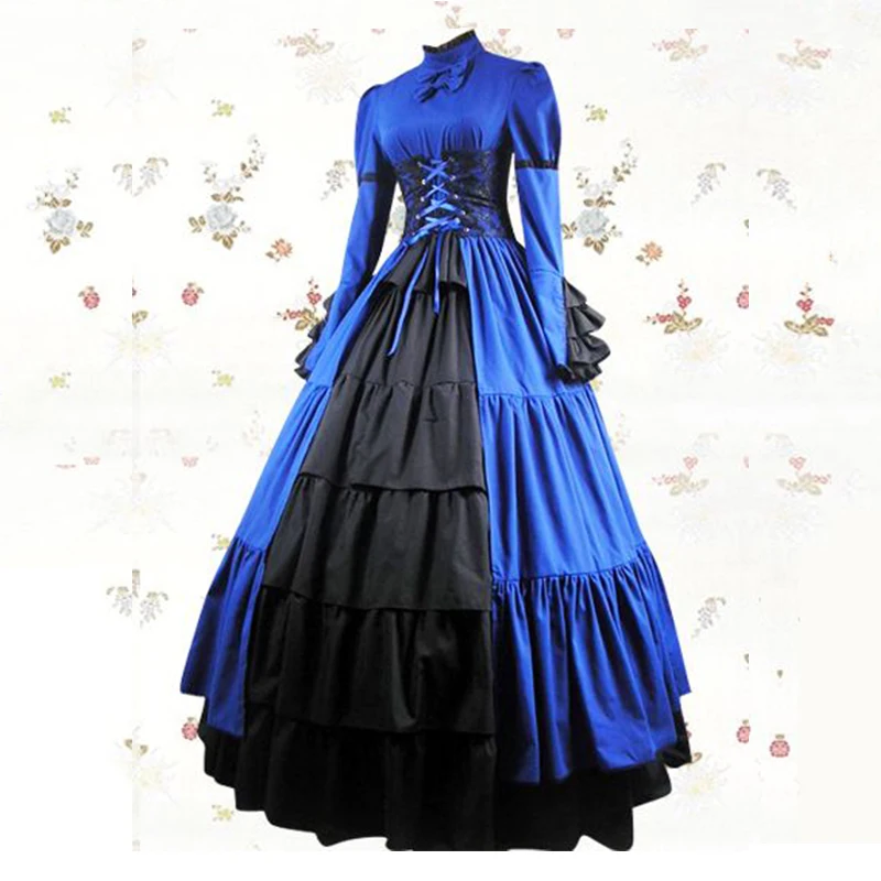 Retro evening dress Vintage Vestidos Noble togae Cosplay Costume Gothic Long ball gown Wedding Dress medieval Court dress
Retro evening dress Vintage Vestidos Noble togae Cosplay Costume Gothic Long ball gown Wedding Dress medieval Court dress