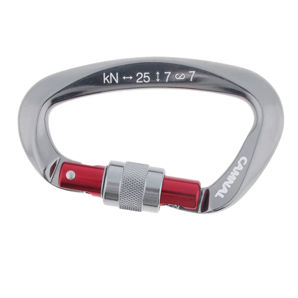 25KN Lightweight D Aluminum Carabiner Rock Tree Climbing Downhill Abseiling Fall Protection Outdoor Cilmbing Accessories
25KN Lightweight D Aluminum Carabiner Rock Tree Climbing Downhill Abseiling Fall Protection Outdoor Cilmbing Accessories