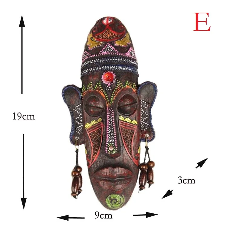 2pcs Zakka 3D Creative Resin Crafts Retro Decoration Gift African Masks For Home Sitting Room Bar Wall Hanging Decoration Metope
2pcs Zakka 3D Creative Resin Crafts Retro Decoration Gift African Masks For Home Sitting Room Bar Wall Hanging Decoration Metope