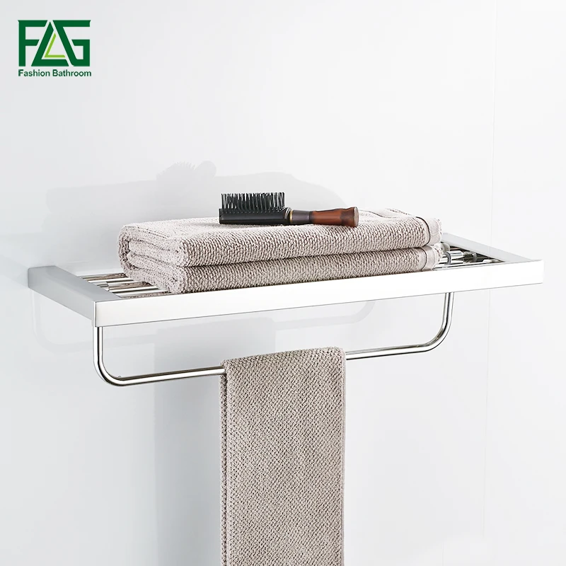 FLG Mirror Polished Stainless Steel Towel Rack Square Single Layer Towel Holder With Bar Wall Mounted Bathroom Accessories
FLG Mirror Polished Stainless Steel Towel Rack Square Single Layer Towel Holder With Bar Wall Mounted Bathroom Accessories