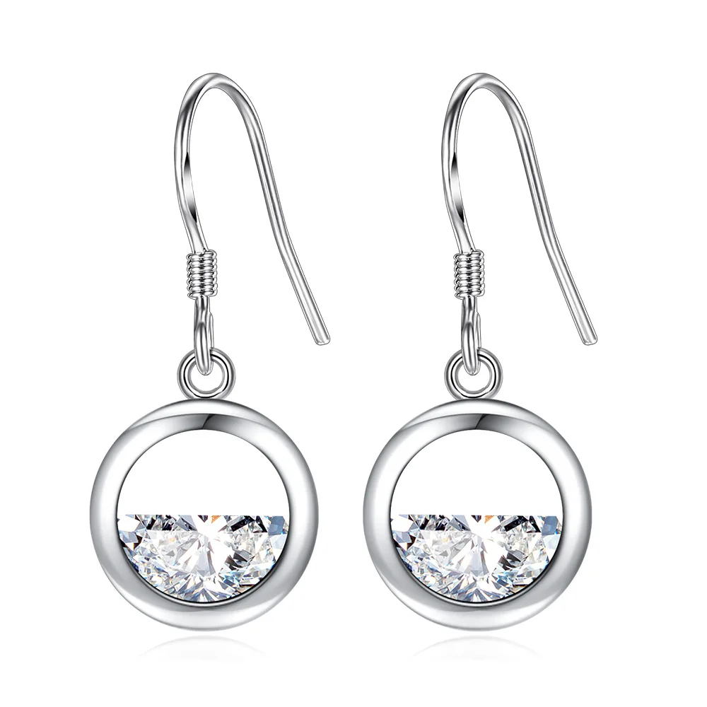 MEYRROYU New Style 925 Sterling Silver Geometric Hollow Semicircle Colorful Cz Zircon Pendant Earrings Ladies Fashion Jewelry
MEYRROYU New Style 925 Sterling Silver Geometric Hollow Semicircle Colorful Cz Zircon Pendant Earrings Ladies Fashion Jewelry