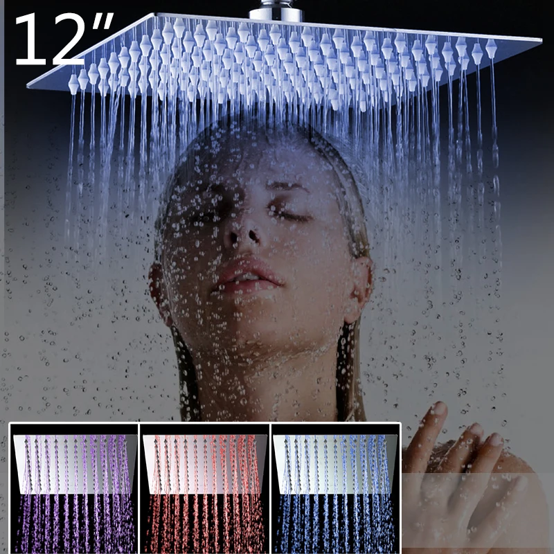 JIENI 12 Inch LED Shower Head Rainfall Tub Shower Faucet Bathtub Rainfall Shower Head Chrome Brass Shower Head
JIENI 12 Inch LED Shower Head Rainfall Tub Shower Faucet Bathtub Rainfall Shower Head Chrome Brass Shower Head