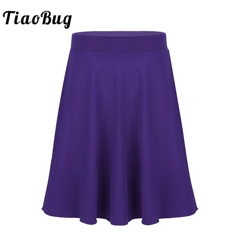 TiaoBug Kids Teens Solid Color Lightweight Stretchy Knee Length A-Line Ballroom Dance Skirt Children Girls Skating Dance Costume
TiaoBug Kids Teens Solid Color Lightweight Stretchy Knee Length A-Line Ballroom Dance Skirt Children Girls Skating Dance Costume