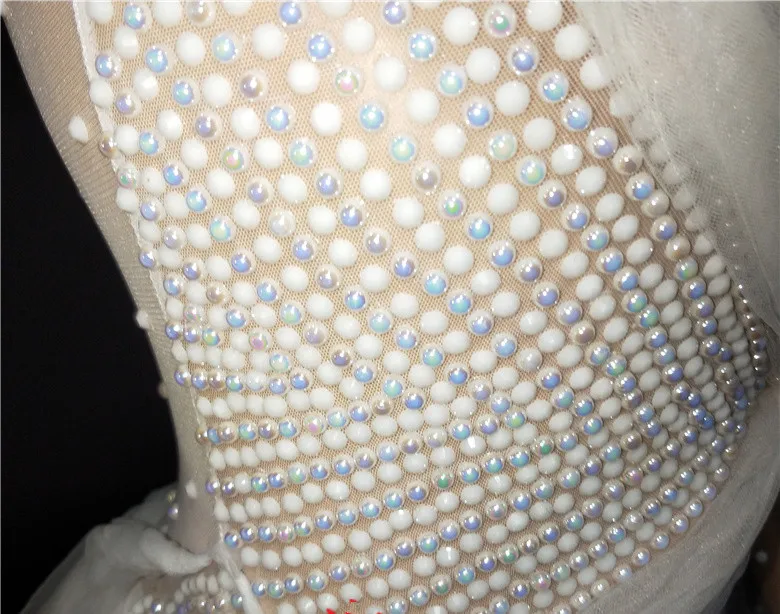 Party See Through Mesh Crystals Dress White Perspective Rhinestones Long Dress Nightclub Female Singer Vocal Concert Costume
Party See Through Mesh Crystals Dress White Perspective Rhinestones Long Dress Nightclub Female Singer Vocal Concert Costume
