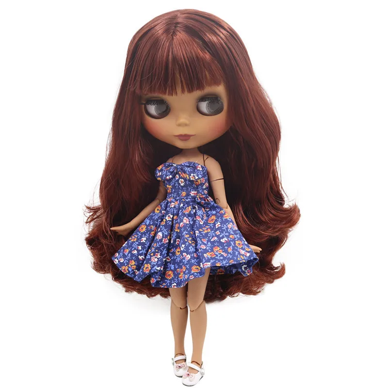 ICY DBS Blyth doll No.BL9388 Wine Red hair JOINT body Black skin Matte face 1/6 BJD
ICY DBS Blyth doll No.BL9388 Wine Red hair JOINT body Black skin Matte face 1/6 BJD