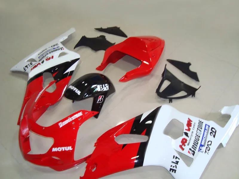 Набор обтекателей мотоцикла для GSXR600 750 K1 01 02 03 GSXR 600 GSXR750 2001 2002 2003 красные белые
