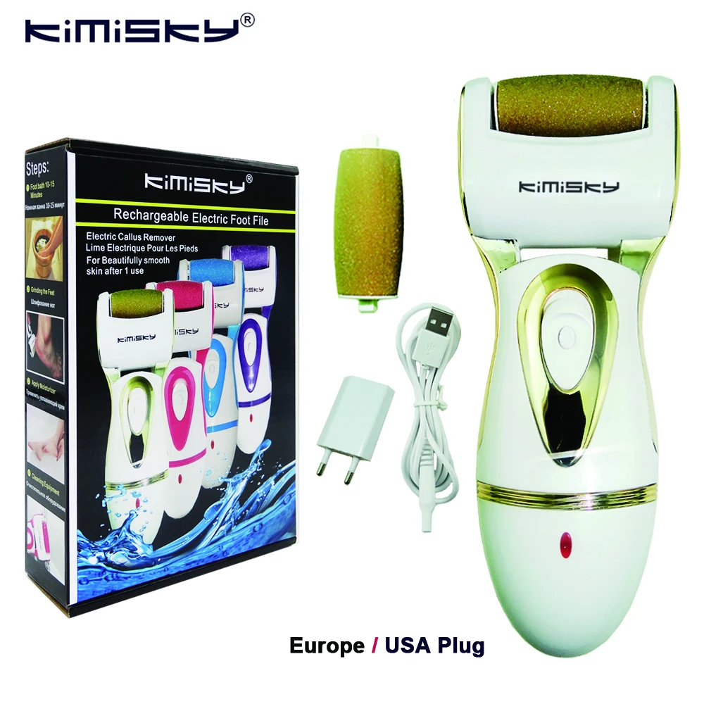KIMISKY Gold RECHARGEBALE Foot Care Tool Powerful Electric Pedicure Foot File Callus Remover Personal Care 3Ps Roller Heads
KIMISKY Gold RECHARGEBALE Foot Care Tool Powerful Electric Pedicure Foot File Callus Remover Personal Care 3Ps Roller Heads