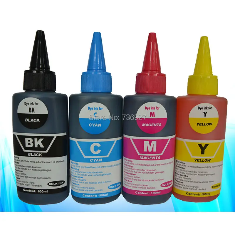 4X 100ml LC509 LC505 LC529 LC525 LC535 LC539 Refill Dye ink for Brother DCP-J100 DCP-J105 MFC-J200 inkjet printer
4X 100ml LC509 LC505 LC529 LC525 LC535 LC539 Refill Dye ink for Brother DCP-J100 DCP-J105 MFC-J200 inkjet printer