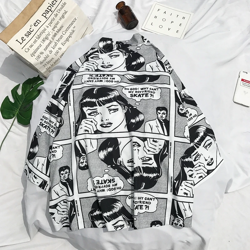Open Stitch Kimono Jacket Men 2018 Summer Full Print Men's Jacket Three Quarter Sleeve Thin Style Mens Clothing
Open Stitch Kimono Jacket Men 2018 Summer Full Print Men's Jacket Three Quarter Sleeve Thin Style Mens Clothing