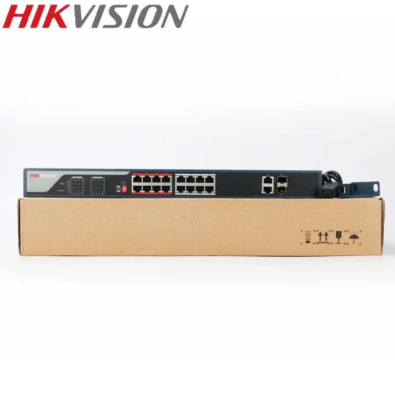 HIKVISION PoE Switch DS-3E0318P-E Unmanaged 16 ports 10/100 Mbps + 2 Uplink 1000M for 16CH NVR CCTV IP Cameras 802.3at 802.3af
HIKVISION PoE Switch DS-3E0318P-E Unmanaged 16 ports 10/100 Mbps + 2 Uplink 1000M for 16CH NVR CCTV IP Cameras 802.3at 802.3af