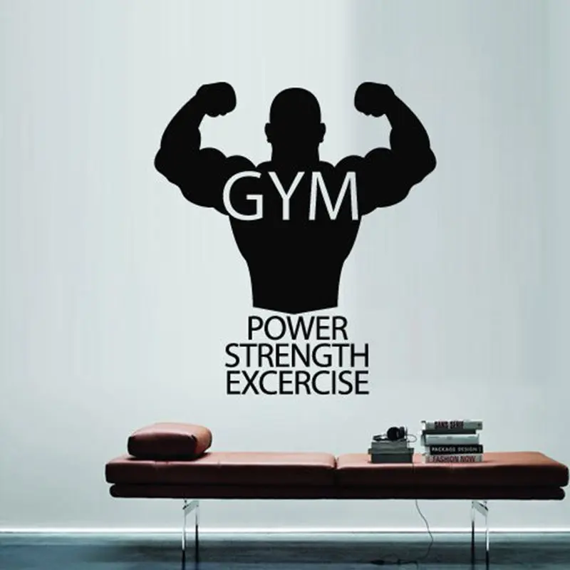 Gym Sticker Fitness Decal Body-building Posters Vinyl Wall Decals Pegatina Quadro Parede Decor Mural Gym Sticker
Gym Sticker Fitness Decal Body-building Posters Vinyl Wall Decals Pegatina Quadro Parede Decor Mural Gym Sticker
