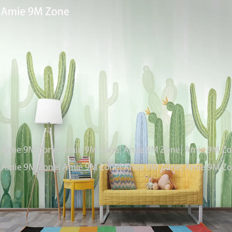 Tuya Art watercolor green cactus picture mural wall paper mural on the wall wholesale for living room bedroom wall decor
Tuya Art watercolor green cactus picture mural wall paper mural on the wall wholesale for living room bedroom wall decor