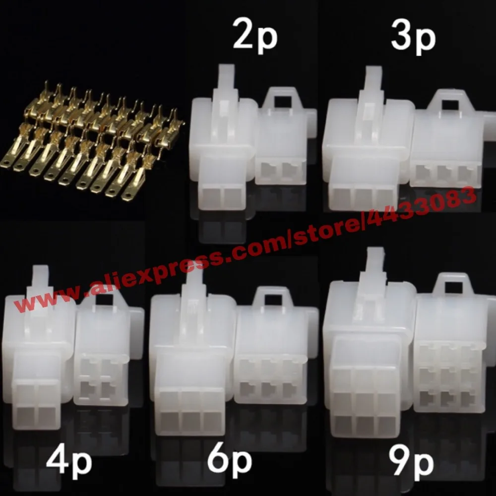 10 set/lot 2.8mm 2/3/4/6pin Automotive 2.8 Electrical wire Connector Male Female cable terminal plug for Motorcycle,ebike,car et
10 set/lot 2.8mm 2/3/4/6pin Automotive 2.8 Electrical wire Connector Male Female cable terminal plug for Motorcycle,ebike,car et